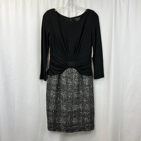 Etcetera Dresses & Skirts - Etcetera Womens Sheath Dress Multicolor Round Neck 3/4 Sleeve Short Size 4 New
